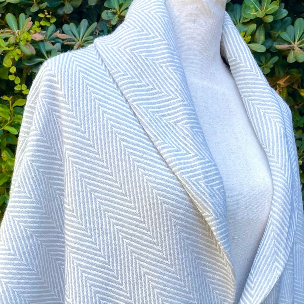 Fringe Trim Woven Shawl Wrap One Button Kimono ONE SIZE - Picture 6 of 10